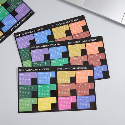 Calendar Stickers Monthly Planner Gift for Journal Notebook Agenda Style Memo Pads
