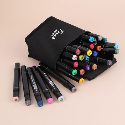 Dual Tip Permanent Fabric Brush Colored Acrylic Art Paint Marker Pens 12 24 30 36 48