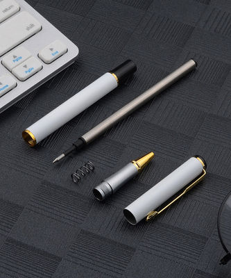 Customized Logo Luxury Metal Roller Fountain Pen for Men Heat Sensitive Erasable Ink