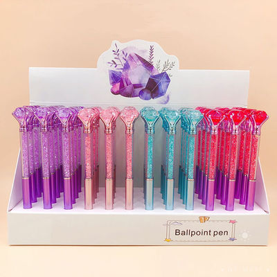 240M Writing Length Ballpoint Pen in PDQ CDU Display Case Box Custom Color Diamond Pen