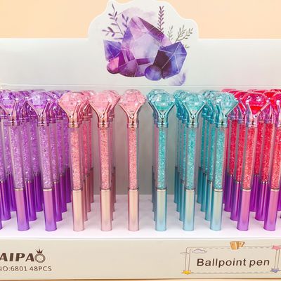 240M Writing Length Ballpoint Pen in PDQ CDU Display Case Box Custom Color Diamond Pen