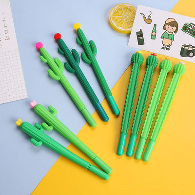 Gel-Ink Cactus Shape Pen Writing Length 240M Cute Novelty Gift for Girls and Students