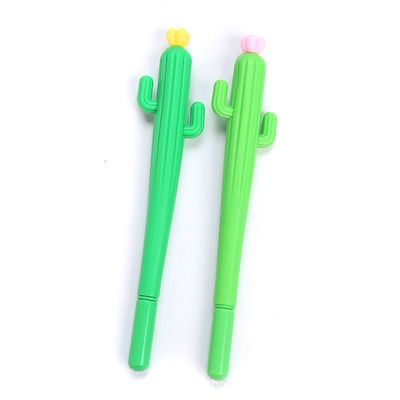 Gel-Ink Cactus Shape Pen Writing Length 240M Cute Novelty Gift for Girls and Students