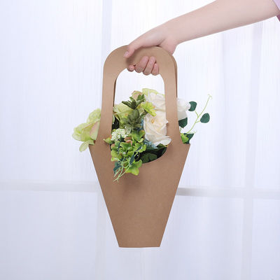 Customized Handle Home Decoration Dried Flower Storage Carrier Bag for Fresh Flower