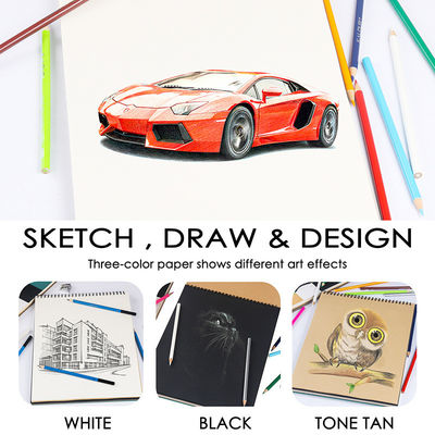 Hard Cover Customized Logo Recycled Fashion Design Sketch Book A3 A5 Artist Sketchbook