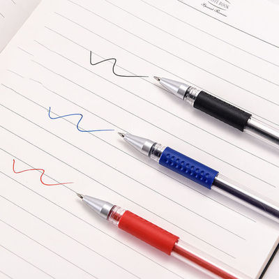 Smooth Writing Carbon Water-Based Pen Custom 0.5mm Needle Tube in Black Red Blue