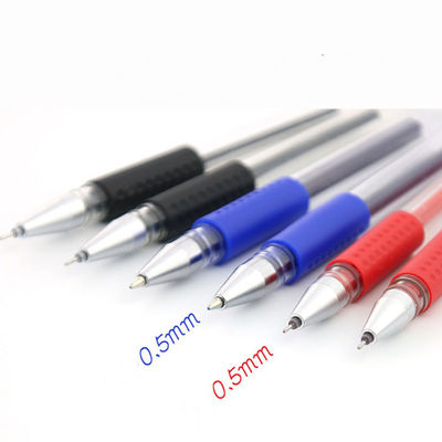 Smooth Writing Carbon Water-Based Pen Custom 0.5mm Needle Tube in Black Red Blue
