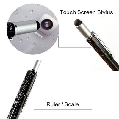 0.5 mm Gel Pen with Ruler Level Stylus and Screwdriver Small Size Big Functionality