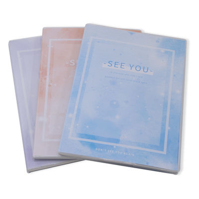 Custom Logo School Stationery Saddle Stitching A5 Size Soft Cover Notebook for Gift