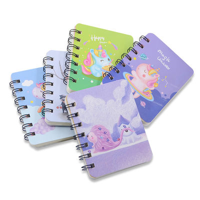 30 Sheets Inner Pages Custom Printing Spiral Student Notebook with Cute Cartoon Design