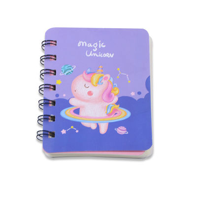 30 Sheets Inner Pages Custom Printing Spiral Student Notebook with Cute Cartoon Design
