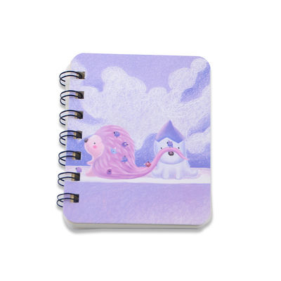 30 Sheets Inner Pages Custom Printing Spiral Student Notebook with Cute Cartoon Design