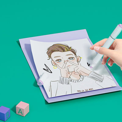 36 Color Kids Art Drawing Pen Double Brush Non-Toxic and Safe Oil Marker Easy to Wash