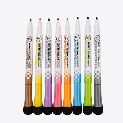 Office and School Essential 8 Colors Set Dry Erase Markers with Magnetic Whiteboard