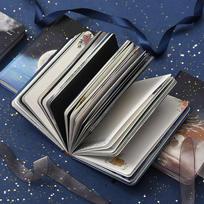 Customized Logo 2022 Creative Luminous Deer Hardback Stationery Gift Notebook Diary Set