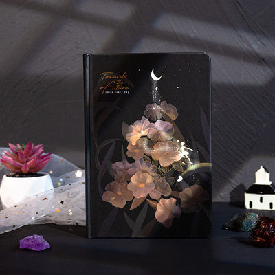 Customized Logo 2022 Creative Luminous Deer Hardback Stationery Gift Notebook Diary Set