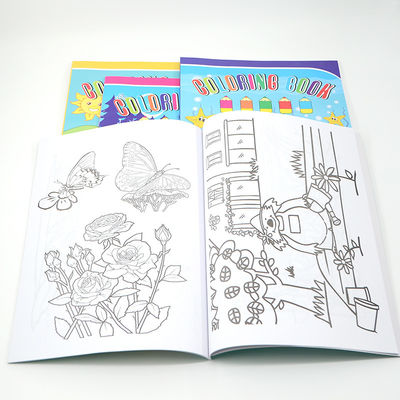 4 Colors Paperback Children Coloring Book Printing Customized Design with Paper Cover