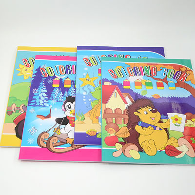 4 Colors Paperback Children Coloring Book Printing Customized Design with Paper Cover