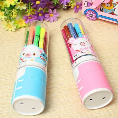 12 Colors Watercolor Pen Set for Children's Painting Needs and Creative Stationery