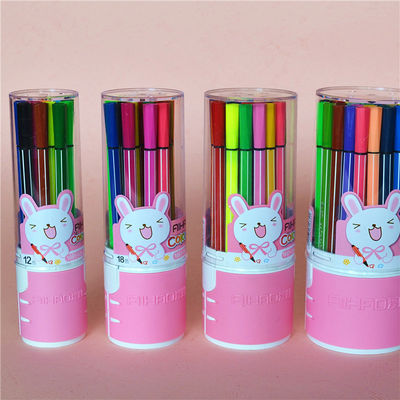 12 Colors Watercolor Pen Set for Children's Painting Needs and Creative Stationery