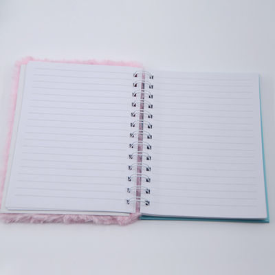 No Adhesive School Stationary Student Diary with Cute Plush Cover and Custom Print LOGO