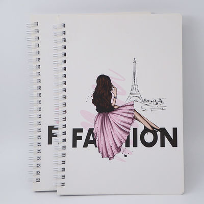 Soft Cover Custom Spiral Notebook Journal 30 Sheets Custom Printing Logo Grid Design