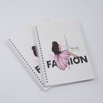 Soft Cover Custom Spiral Notebook Journal 30 Sheets Custom Printing Logo Grid Design