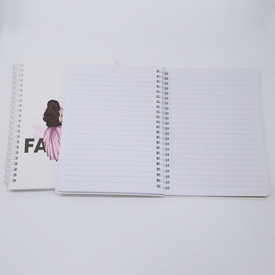 Soft Cover Custom Spiral Notebook Journal 30 Sheets Custom Printing Logo Grid Design