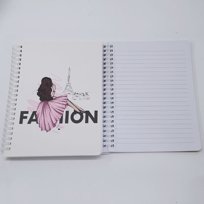 Soft Cover Custom Spiral Notebook Journal 30 Sheets Custom Printing Logo Grid Design