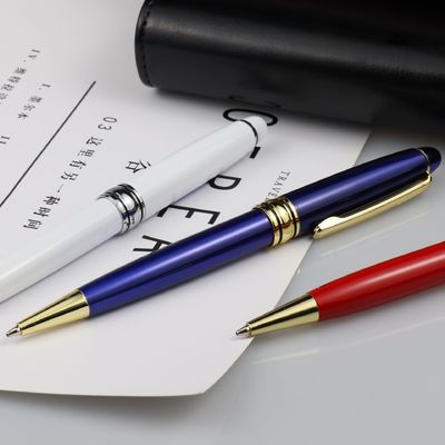 Personalized Black and Gold Roller Gel Pen with Custom Laser Logo Writing Length 240M