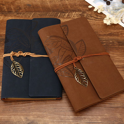 Paper Cover Custom Hardcover PU Leather Perfect Binding Jornals with 80 Inner Sheets
