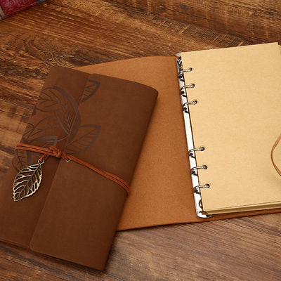 Paper Cover Custom Hardcover PU Leather Perfect Binding Jornals with 80 Inner Sheets