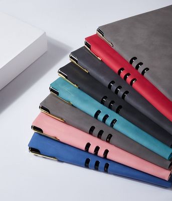 Soft Cover Pu Leather Notebook with Elastic Pen Holder Customized Paper Notebook