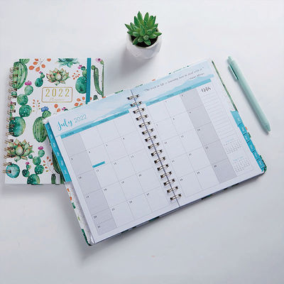 70 Sheets Custom A4 A5 Office College Ruled Journal with Hardcover Sublimation Spiral Notebooks
