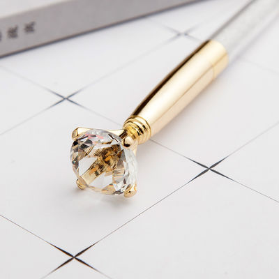 2.5g Ink Color Red Big Top Diamond Pen Multi Color Diamond Crystal Ballpoint Ball Pen For Wedding Gift