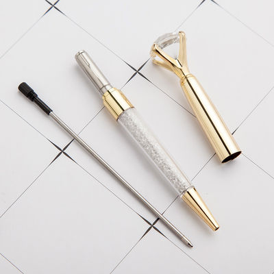 2.5g Ink Color Red Big Top Diamond Pen Multi Color Diamond Crystal Ballpoint Ball Pen For Wedding Gift