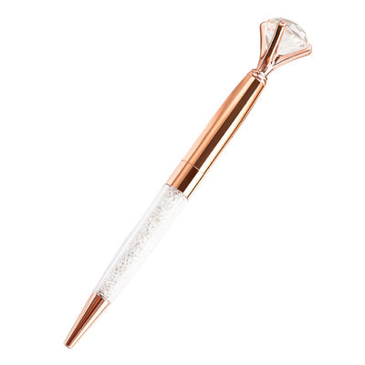 2.5g Ink Color Red Big Top Diamond Pen Multi Color Diamond Crystal Ballpoint Ball Pen For Wedding Gift