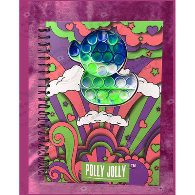 School Office Accessories Hard Cover Spiral Notebook with Durable Silicone Cover