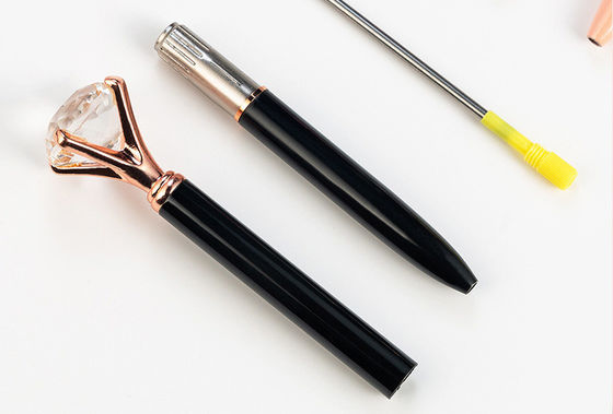 Personalized Diamond Crystal Metal Ballpoint Pen for Gift 2.5g 0.35mm Writing Width