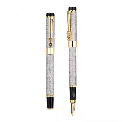 0.036 kg Iridium Ink Metal Frosted Pole Pen for Business Gift and Adult Calligraphy