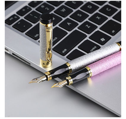 0.036 kg Iridium Ink Metal Frosted Pole Pen for Business Gift and Adult Calligraphy