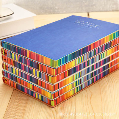 2 Colors Memo Pads Style Custom A5 Hardcover PU Leather Journal Planner Printing