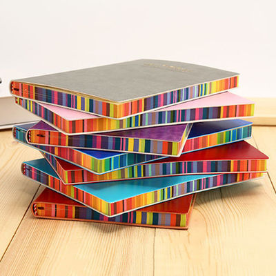 2 Colors Memo Pads Style Custom A5 Hardcover PU Leather Journal Planner Printing