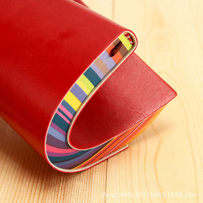 2 Colors Memo Pads Style Custom A5 Hardcover PU Leather Journal Planner Printing