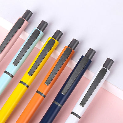 Customized Color Colour Pen Metal Gel Roller Pens PressBall Gel Pen for Office School
