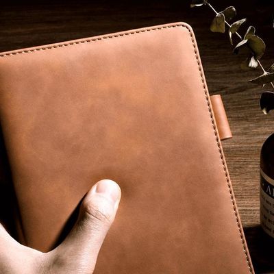 Thickening A5 PU Leather Diary Notepad with Customized Hardcover Planner Journal Notebook