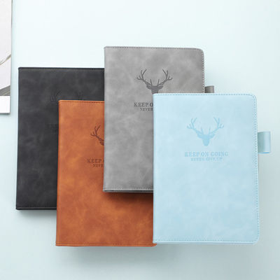 Thickening A5 PU Leather Diary Notepad with Customized Hardcover Planner Journal Notebook