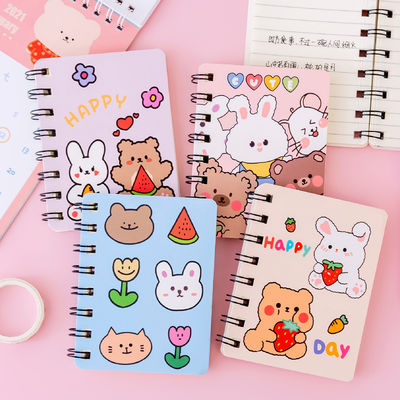Fashion Eco A7 Friendly Animal Custom Mini Kawaii Kids Cute Spiral Notebook for Gift