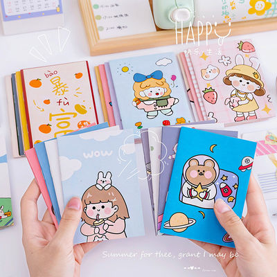 2022 Agenda Organizer A7 Size Kid's Cute Note Book with Cartoon Print Self-Adhesive