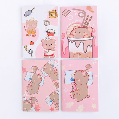 2022 Agenda Organizer A7 Size Kid's Cute Note Book with Cartoon Print Self-Adhesive